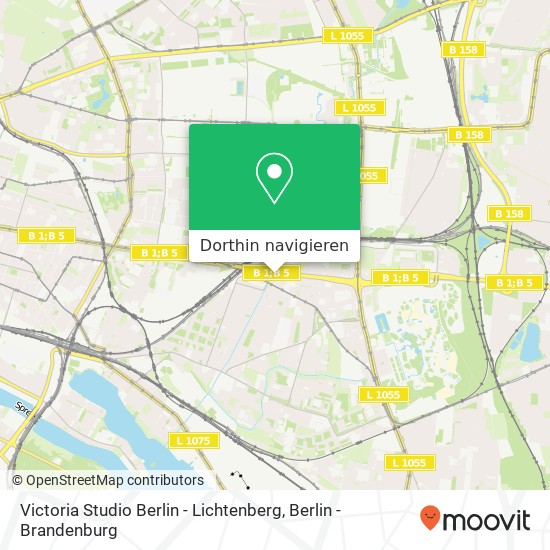 Victoria Studio Berlin - Lichtenberg, Rosenfelder Straße 18 Karte