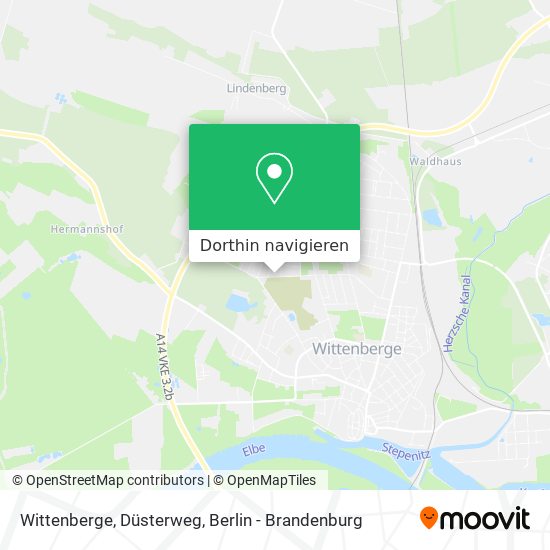 Wittenberge, Düsterweg Karte