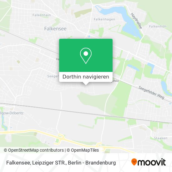 Falkensee, Leipziger STR. Karte