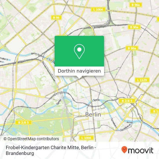 Frobel-Kindergarten Charite Mitte, Invalidenstraße 103A Karte