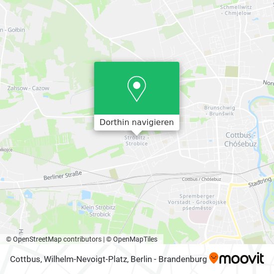 Cottbus, Wilhelm-Nevoigt-Platz Karte