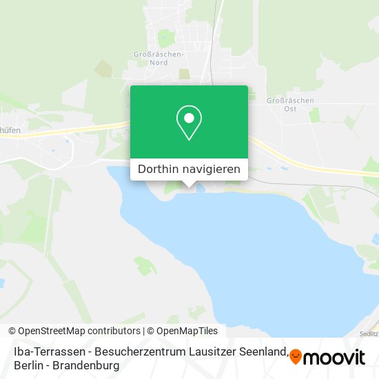Iba-Terrassen - Besucherzentrum Lausitzer Seenland Karte
