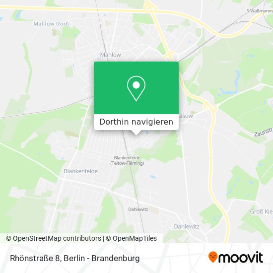 Rhönstraße 8 Karte