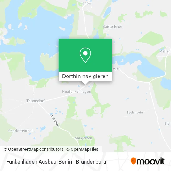 Funkenhagen Ausbau Karte