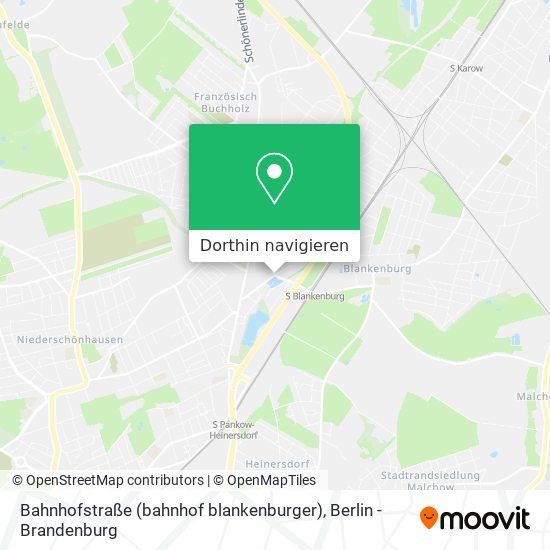 Bahnhofstraße (bahnhof blankenburger) Karte