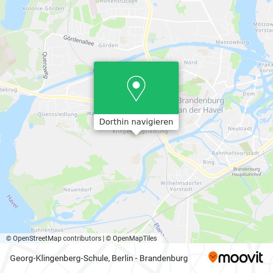 Georg-Klingenberg-Schule Karte