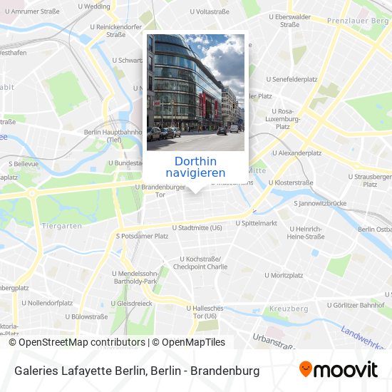 Galeries Lafayette Berlin Karte