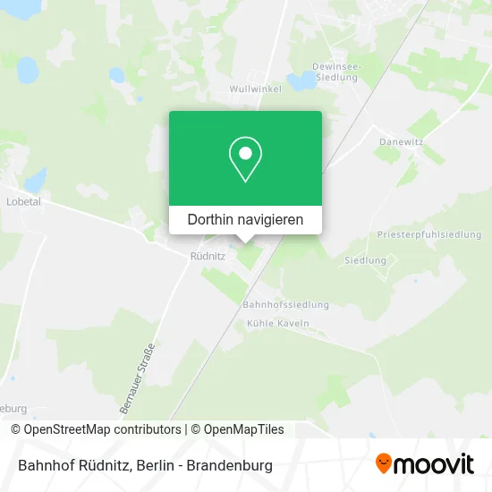 Bahnhof Rüdnitz Karte