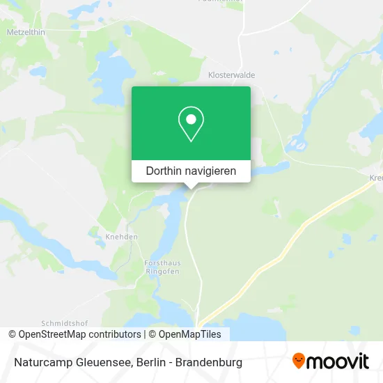 Naturcamp Gleuensee Karte