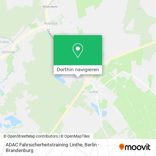 ADAC Fahrsicherheitstraining Linthe Karte