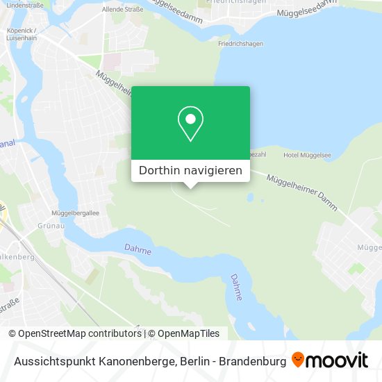 Aussichtspunkt Kanonenberge Karte