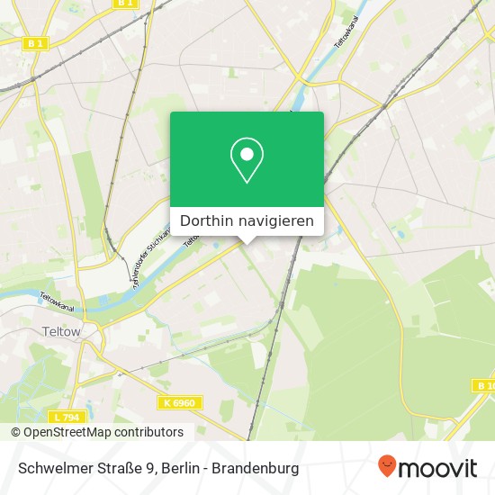 Schwelmer Straße 9, Lichterfelde, 12207 Berlin Karte