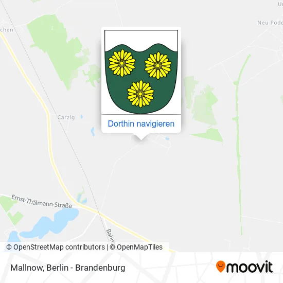 Mallnow Karte