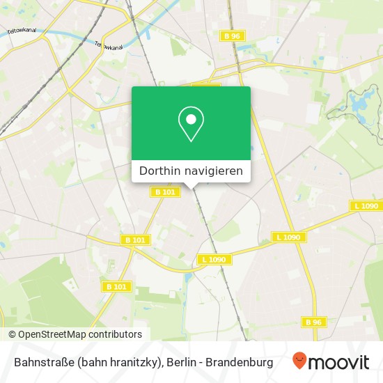 Bahnstraße (bahn hranitzky), Marienfelde, 12277 Berlin Karte