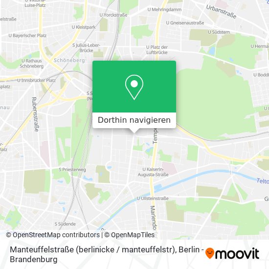 Manteuffelstraße (berlinicke / manteuffelstr) Karte