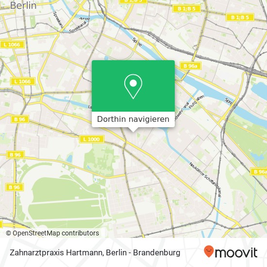 Zahnarztpraxis Hartmann, Friedelstraße 14 Karte