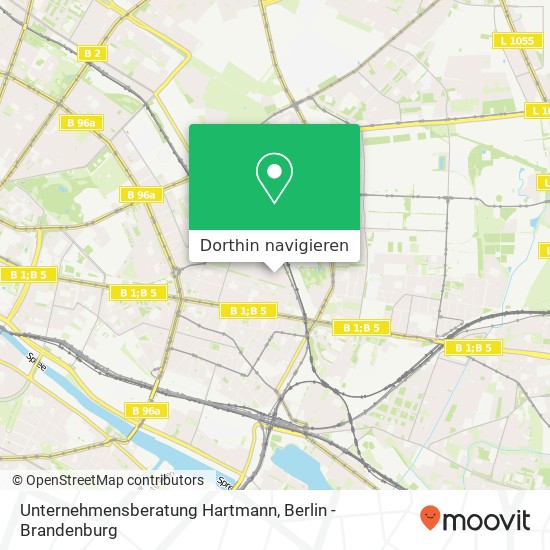 Unternehmensberatung Hartmann, Dolziger Straße 27 Karte