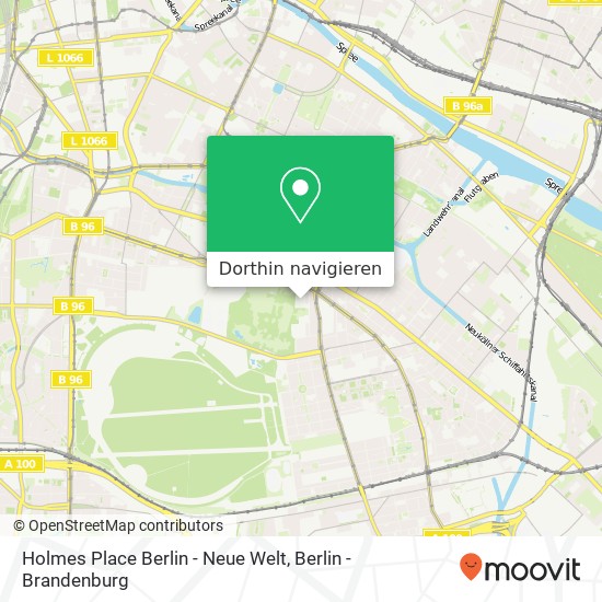 Holmes Place Berlin - Neue Welt, Hasenheide 109 Karte