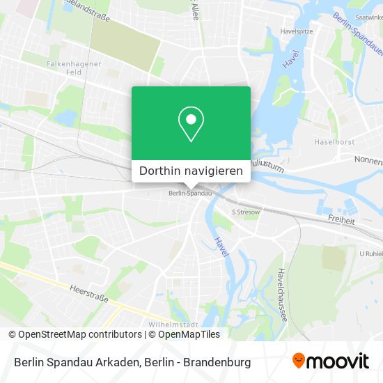 Berlin Spandau Arkaden Karte