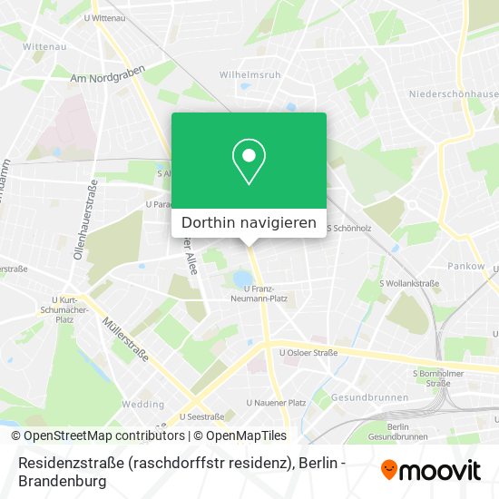 Residenzstraße (raschdorffstr residenz) Karte