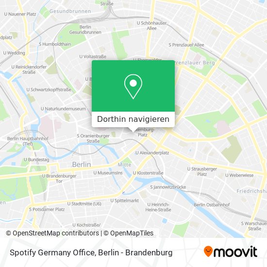Spotify Germany Office Karte