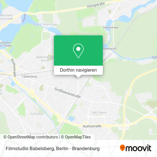 Filmstudio Babelsberg Karte