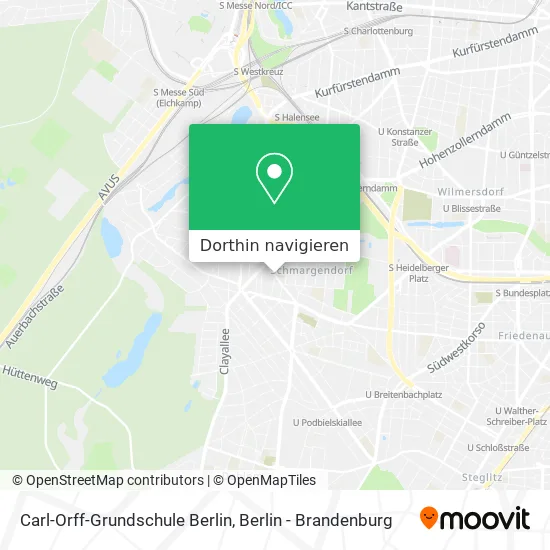 Carl-Orff-Grundschule Berlin Karte