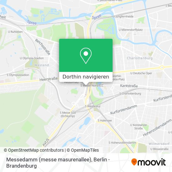 Messedamm (messe masurenallee) Karte