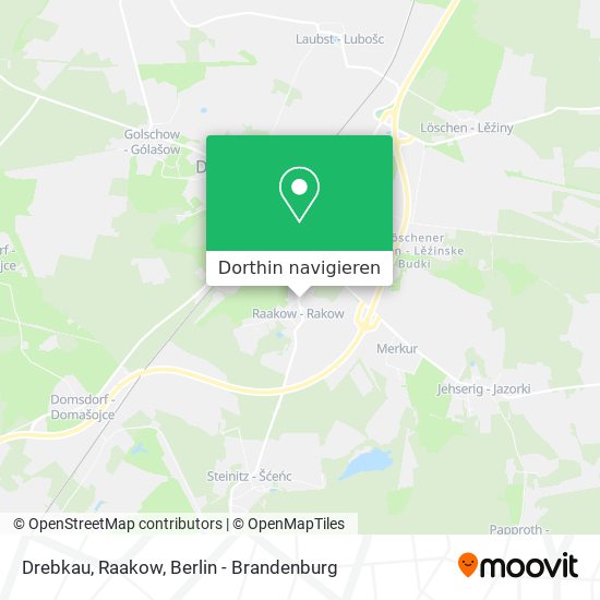 Drebkau, Raakow Karte