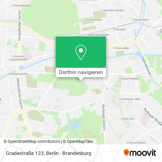 Gradestraße 123 Karte