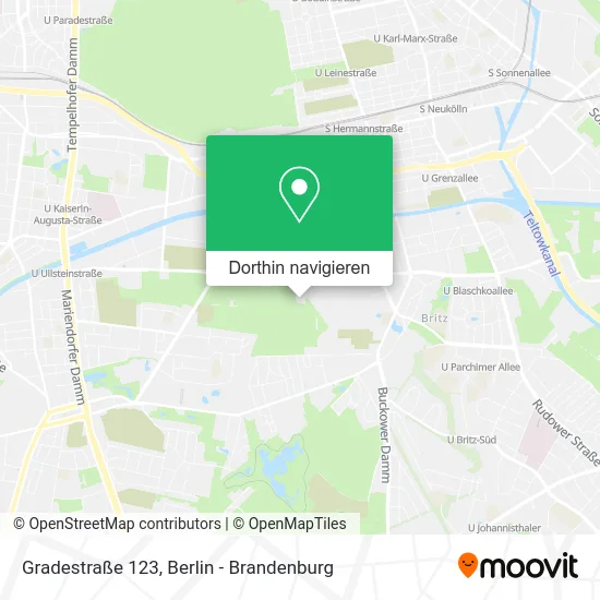 Gradestraße 123 Karte