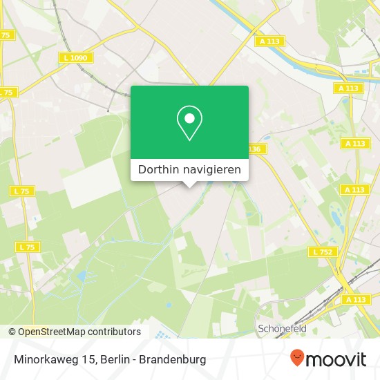 Minorkaweg 15, Rudow, 12355 Berlin Karte