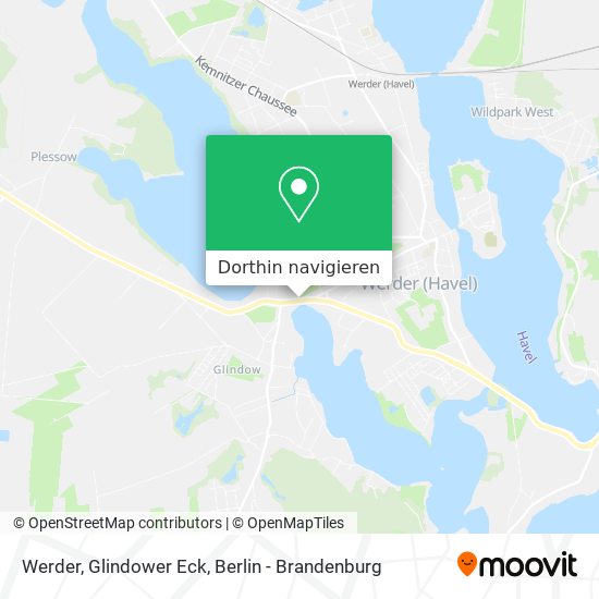Werder, Glindower Eck Karte