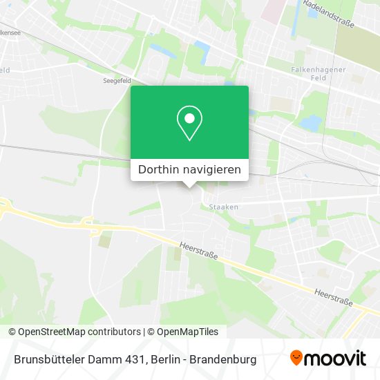 Brunsbütteler Damm 431 Karte