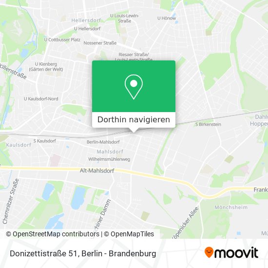 Donizettistraße 51 Karte