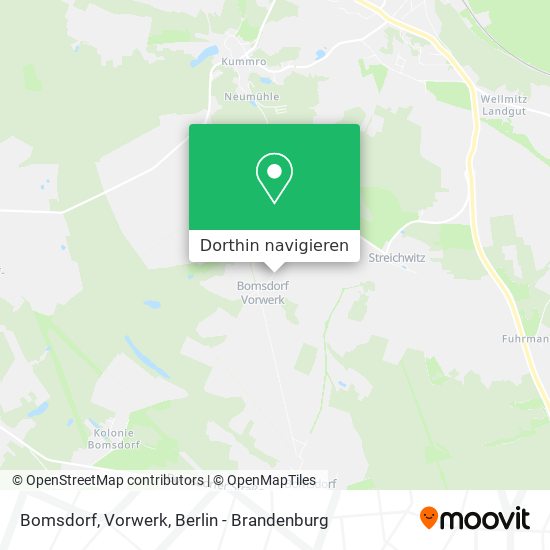 Bomsdorf, Vorwerk Karte