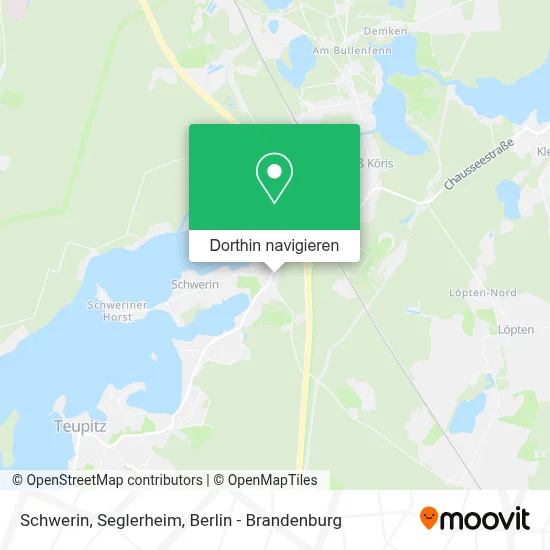 Schwerin, Seglerheim Karte