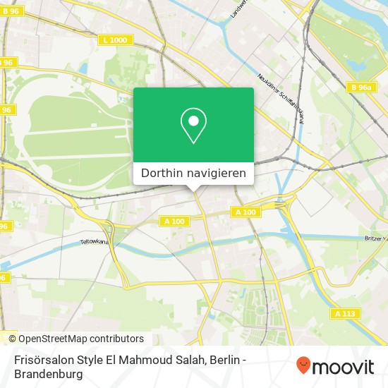 Frisörsalon Style El Mahmoud Salah, Hermannstraße 121 Karte