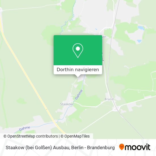 Staakow (bei Golßen) Ausbau Karte
