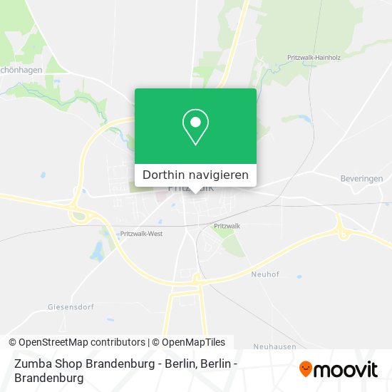 Zumba Shop Brandenburg - Berlin Karte