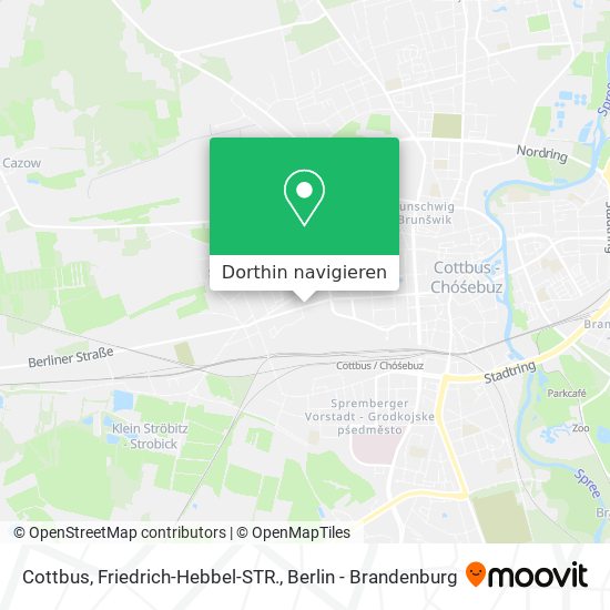 Cottbus, Friedrich-Hebbel-STR. Karte