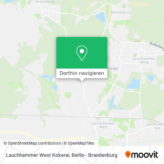 Lauchhammer West Kokerei Karte