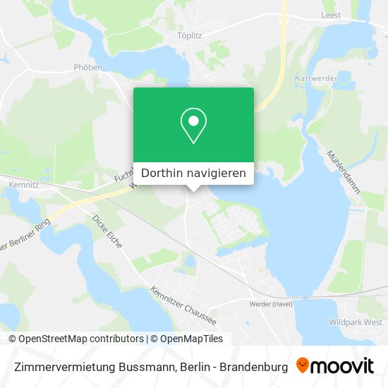 Zimmervermietung Bussmann Karte
