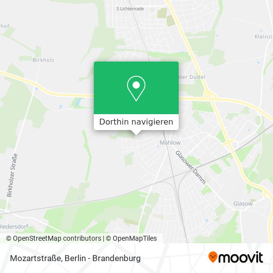Mozartstraße Karte