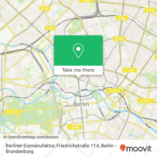 Berliner Eismanufaktur, Friedrichstraße 114 Karte