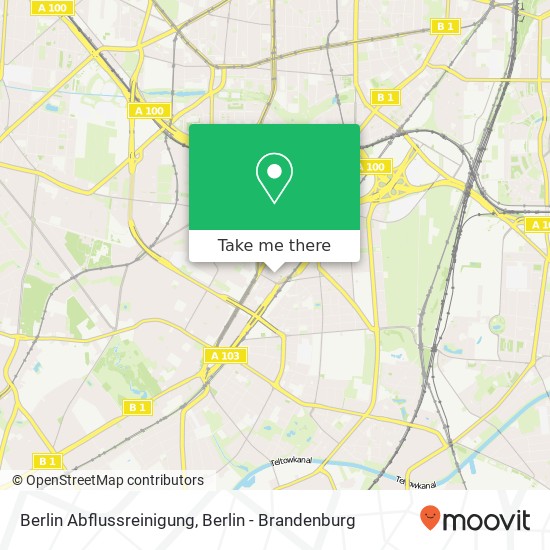 Berlin Abflussreinigung Karte