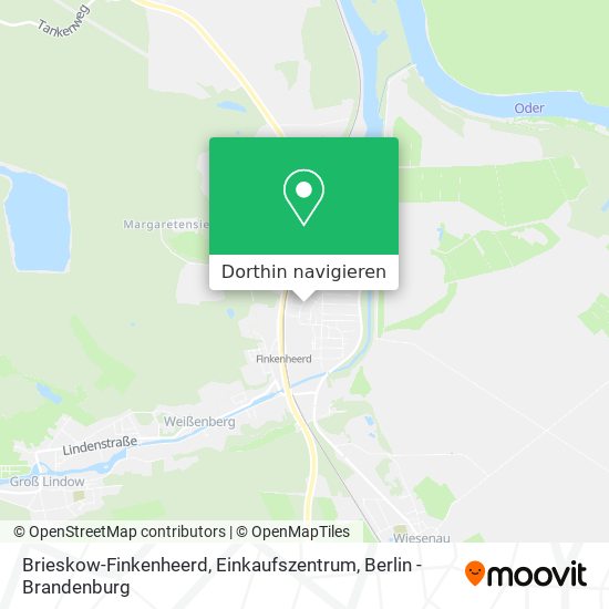 Brieskow-Finkenheerd, Einkaufszentrum Karte