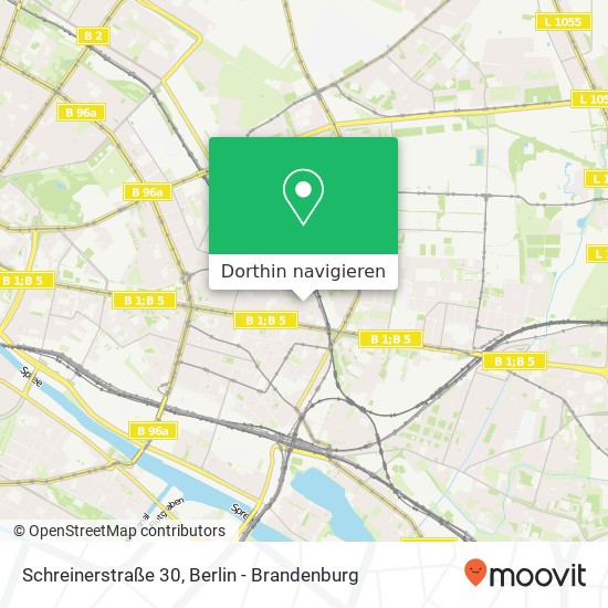 Schreinerstraße 30, Friedrichshain, 10247 Berlin Karte