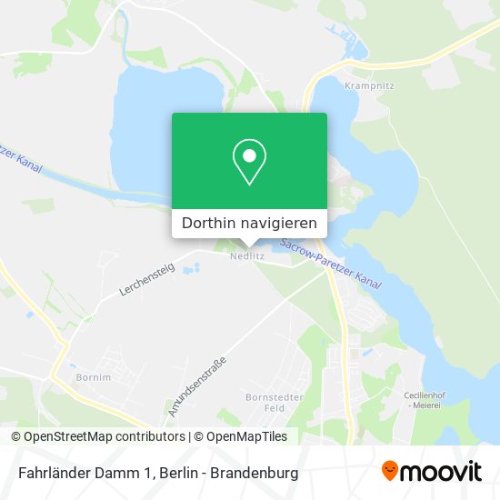 Fahrländer Damm 1 Karte