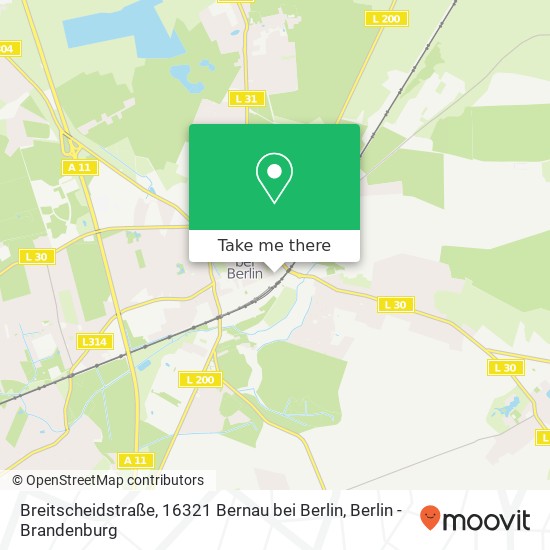 Breitscheidstraße, 16321 Bernau bei Berlin Karte